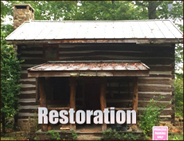 Historic Log Cabin Restoration  Ben Hill County, Georgia